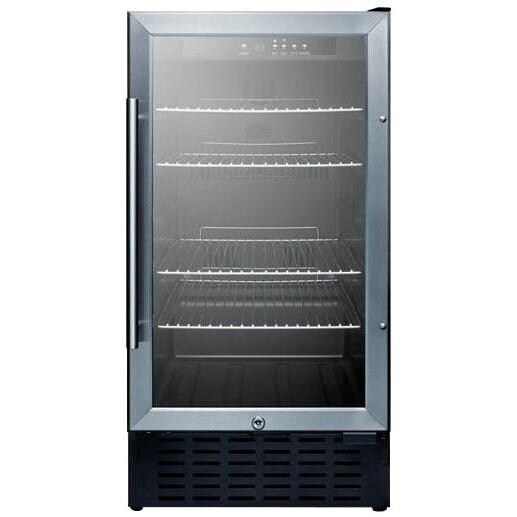 Summit 2.7 Cu. Ft. Built-In / Freestanding Commercial Beverage Refrigerator - Stainless Steel - SCR1841 thumbnail