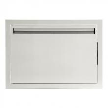 BBQGuys Aspen Series 24-Inch Stainless Steel Left-Hinged Single Access Door - Horizontal
