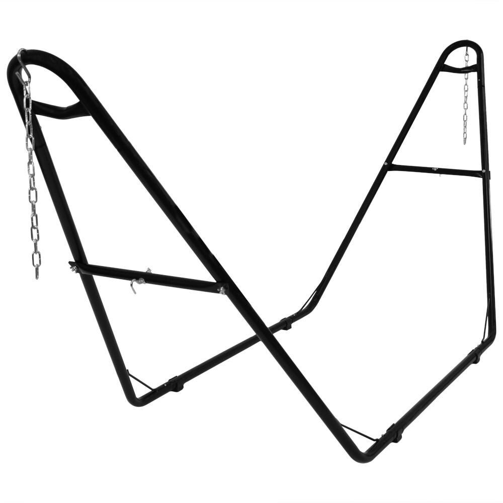 Sunnydaze Decor Steel Universal Multi-Use Hammock Stand - Black - HH-MHS-Black image