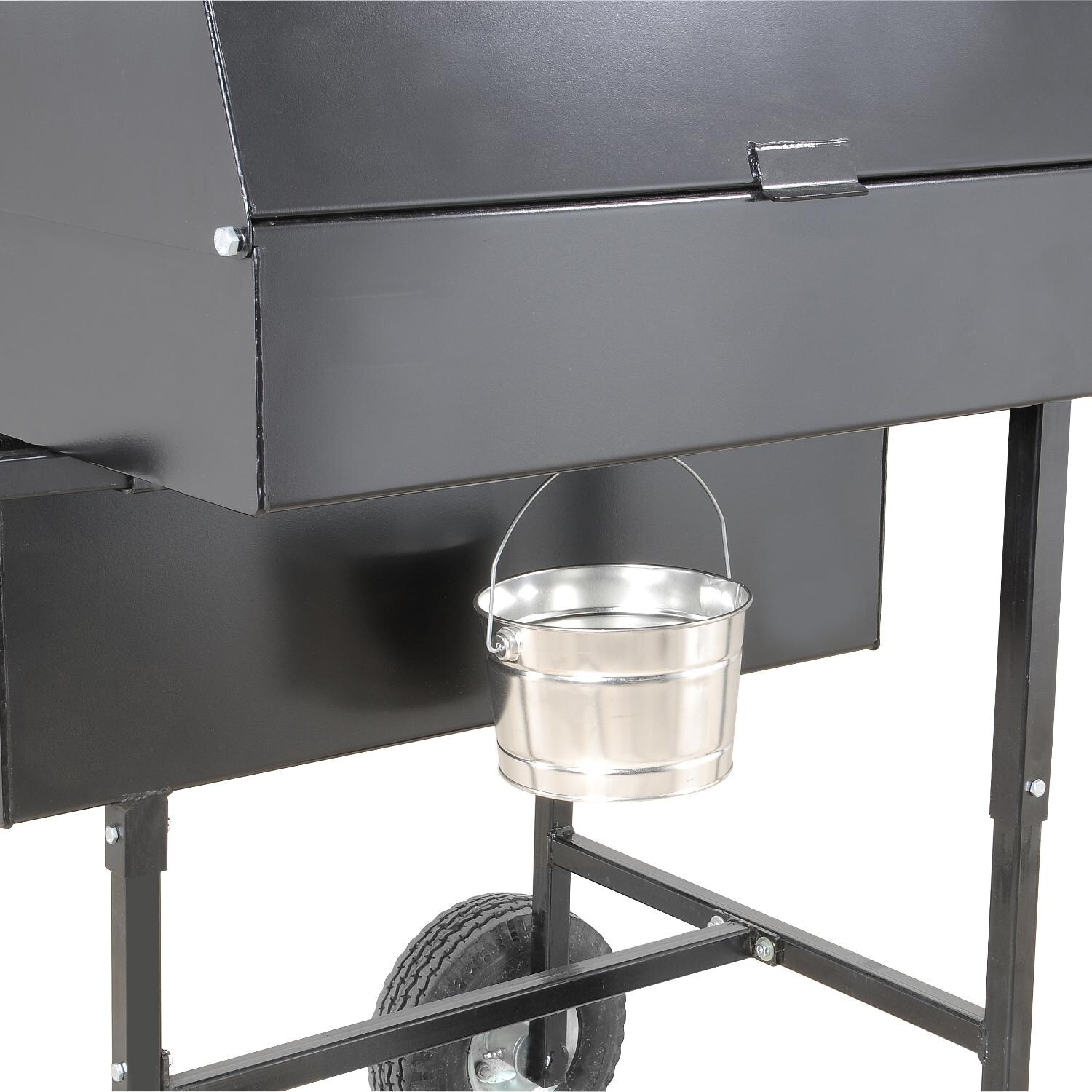 The Good-One 06300AOH Open Range Gen III 36-Inch Freestanding Charcoal Smoker - Grease Bucket thumbnail