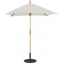 Galtech 6 X 6 Ft. Square Hardwood Patio Market Umbrella W/ Push Lift - Light Wood W/ Canvas Sunbrella image