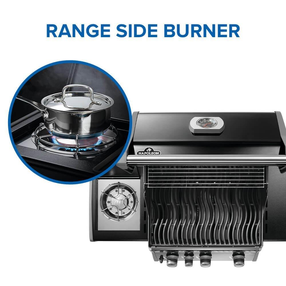 Napoleon R425SBPK-2-FB Rogue 425 3-Burner Propane Grill w/ Range Side Burner - Black - Range Side Burner - Detail thumbnail