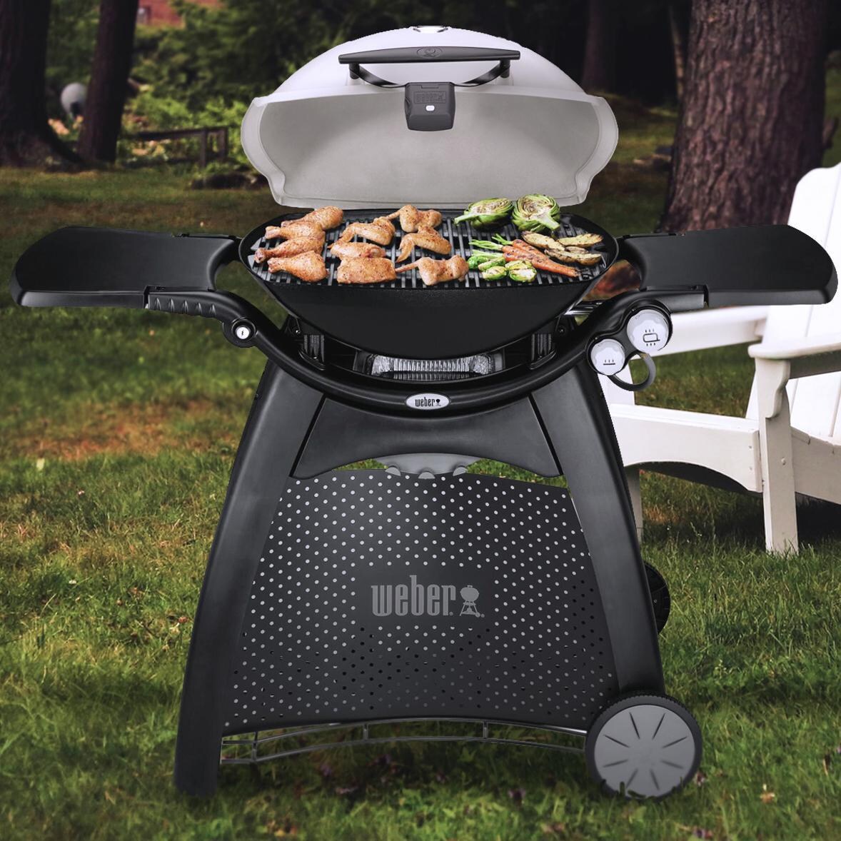 Weber Q 3200 Freestanding Natural Gas Grill - Titanium thumbnail