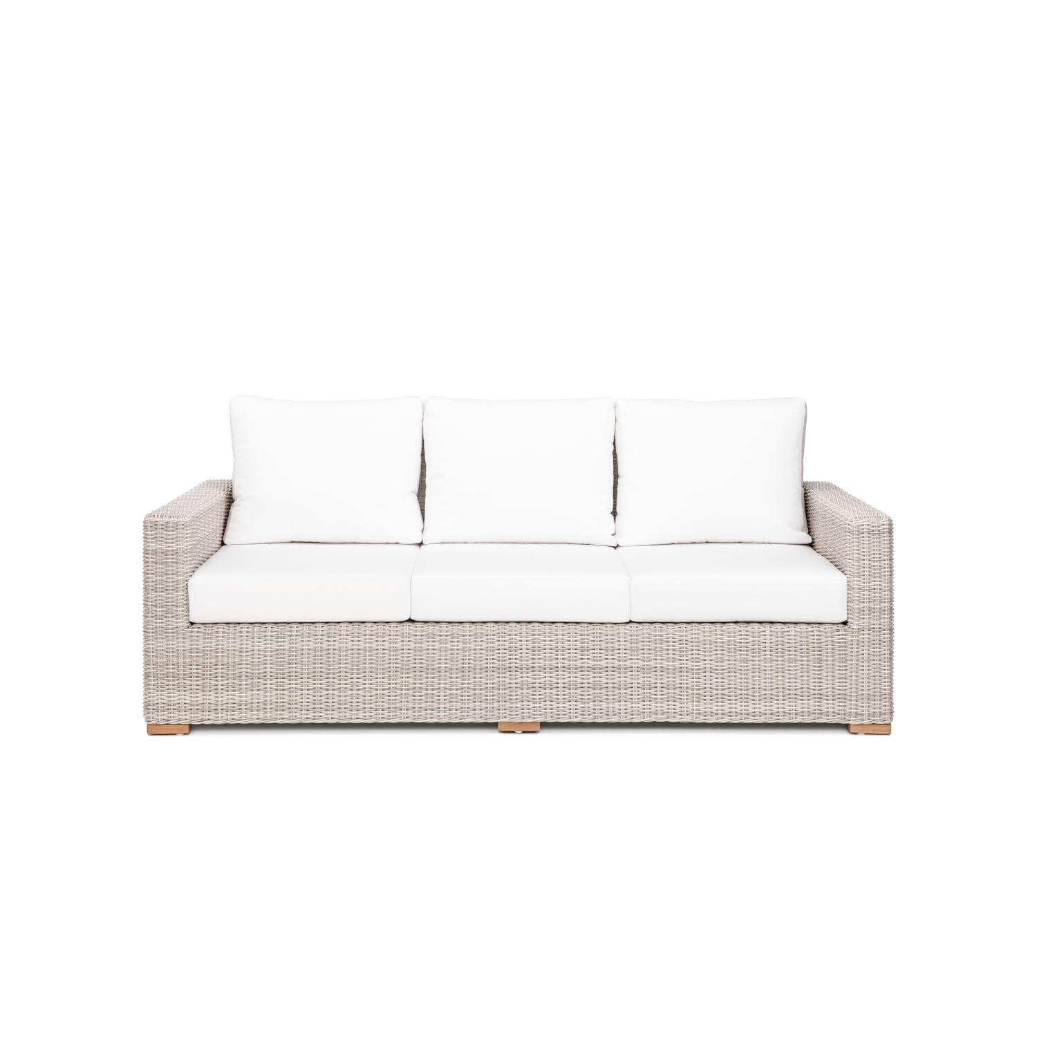 Oyster Bay Sofa in Natural By Teak + Table