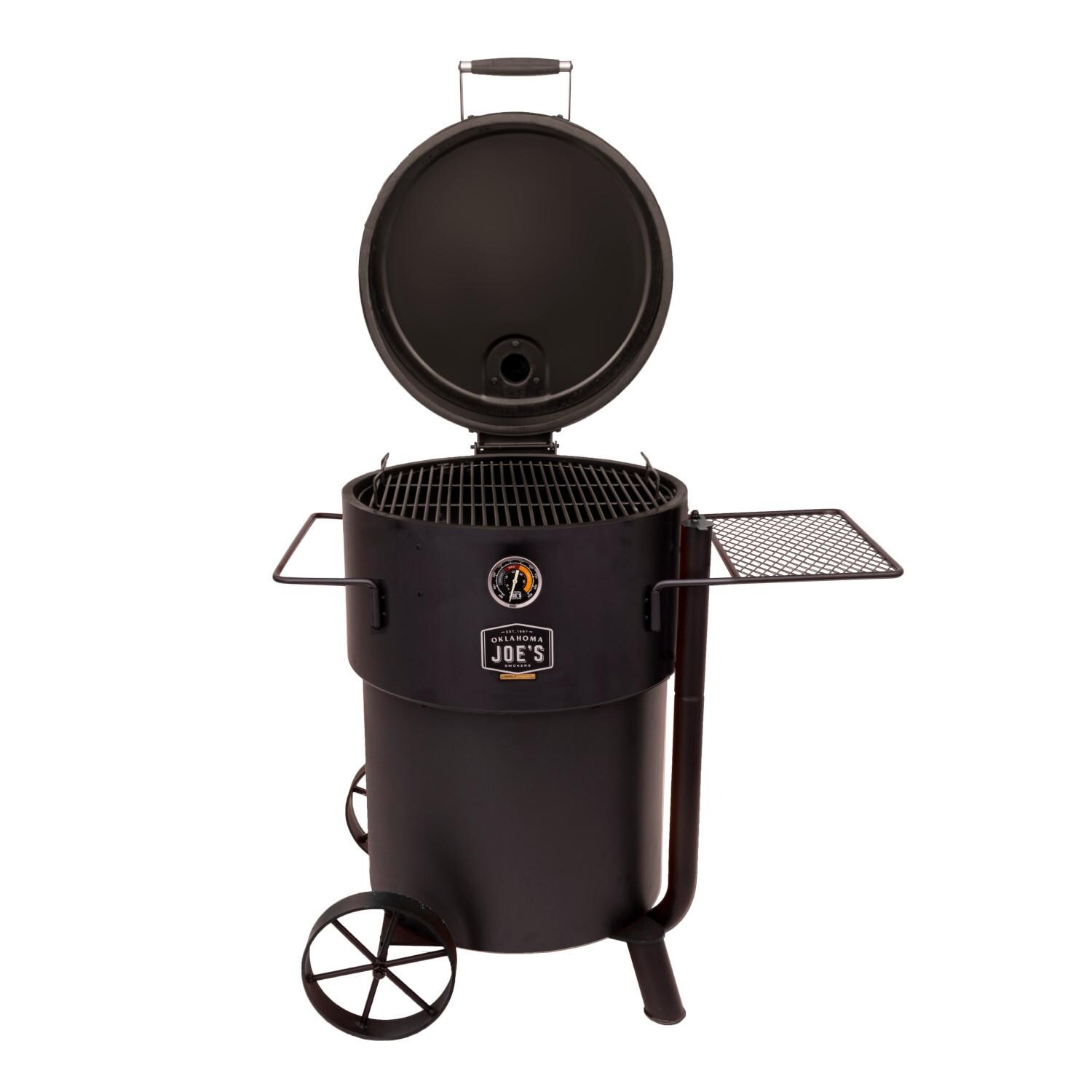 Oklahoma Joe's 19202099 Bronco Pro Drum Smoker - Open Hood thumbnail