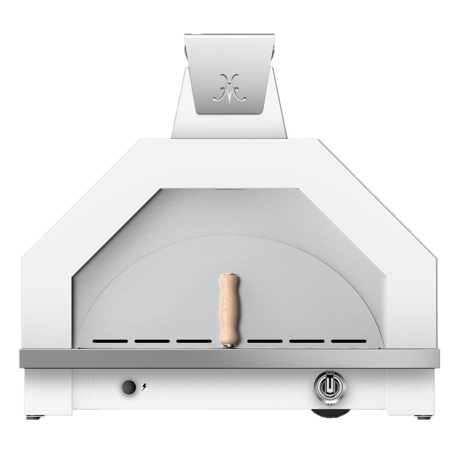 Hestan Campania 32 Inch Countertop Stainless Steel Natural Gas Pizza Oven w/ Light Kit - Froth - Display - White Background thumbnail