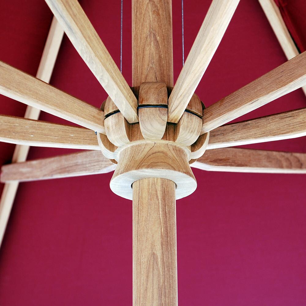 Galtech 11 Ft. Octagonal Patio Umbrella W/ Crank Lift - Hub Detail thumbnail