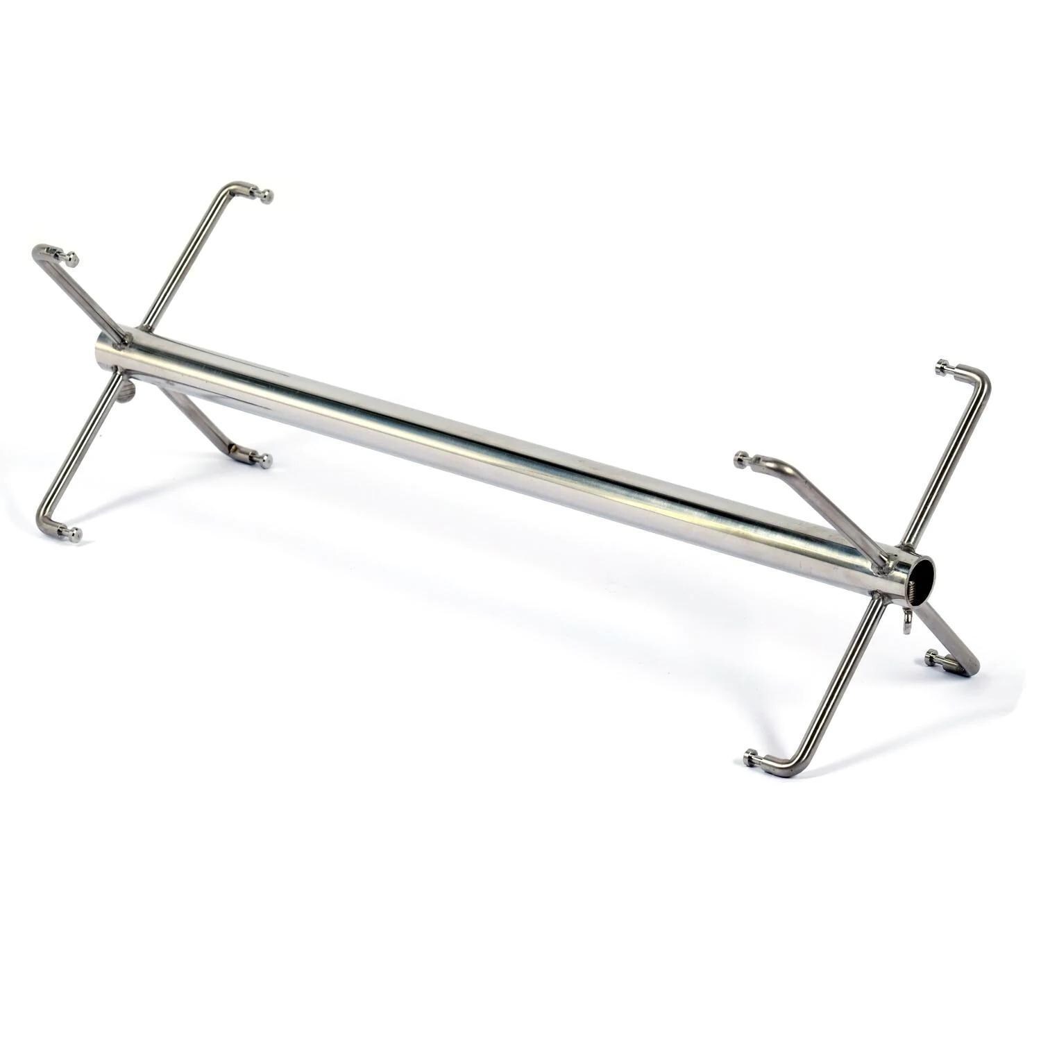 BBQGuys Signature BBQ-RRW Rib Rotisserie Rotating BBQ Grill Trays - Centerpiece - White Background thumbnail