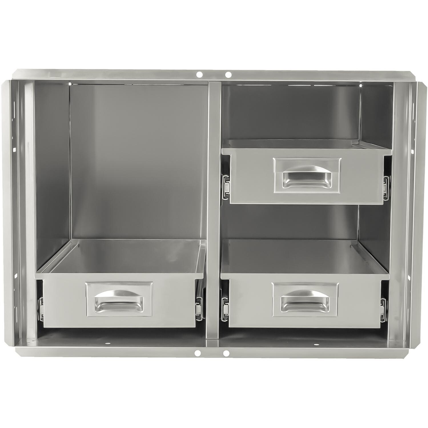 BBQGuys 30-Inch Pantry With Three Drawers (Doors Not Included) - DISCONTINUED