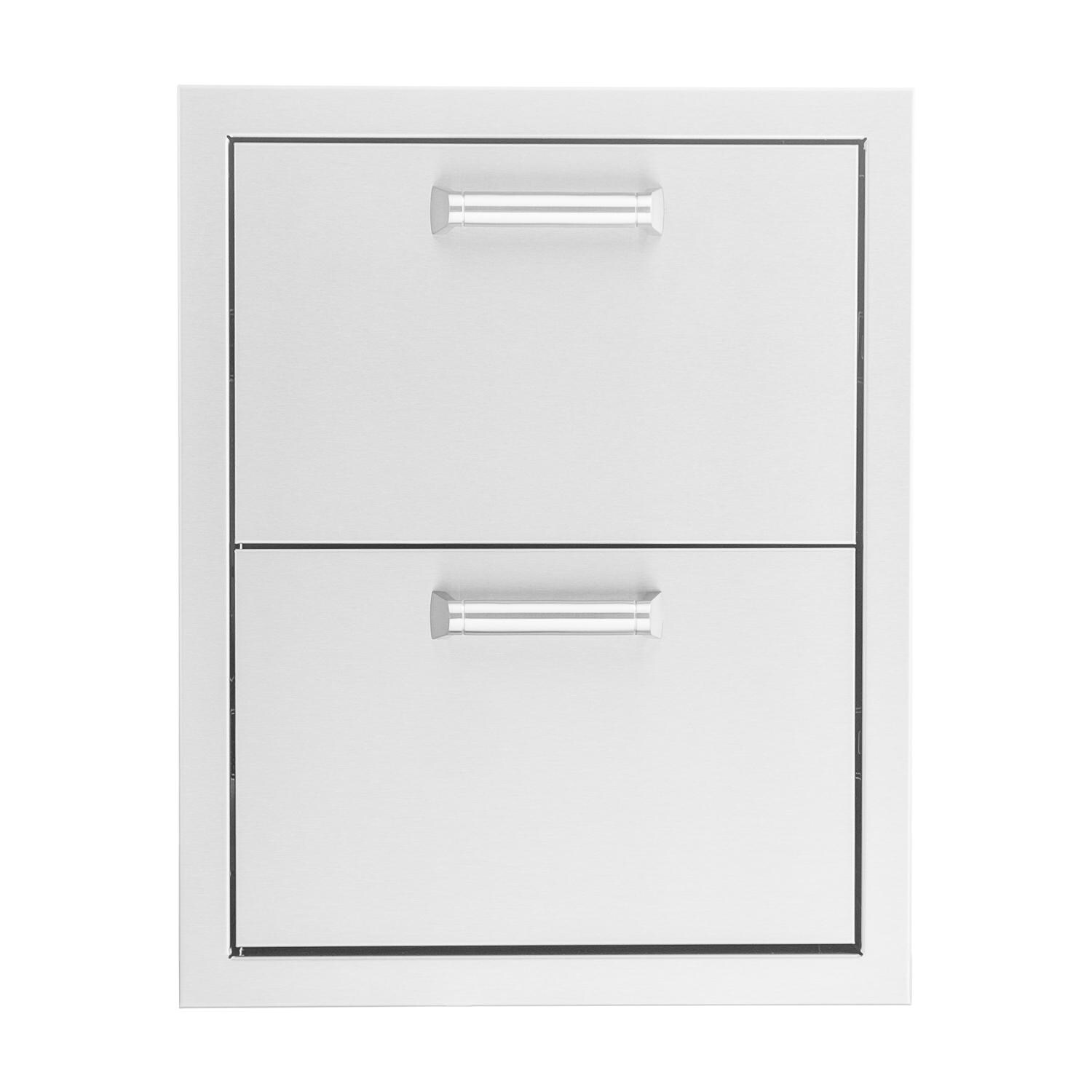 BBQGuys Sonoma Series 16-Inch Stainless Steel Double Access Drawer image