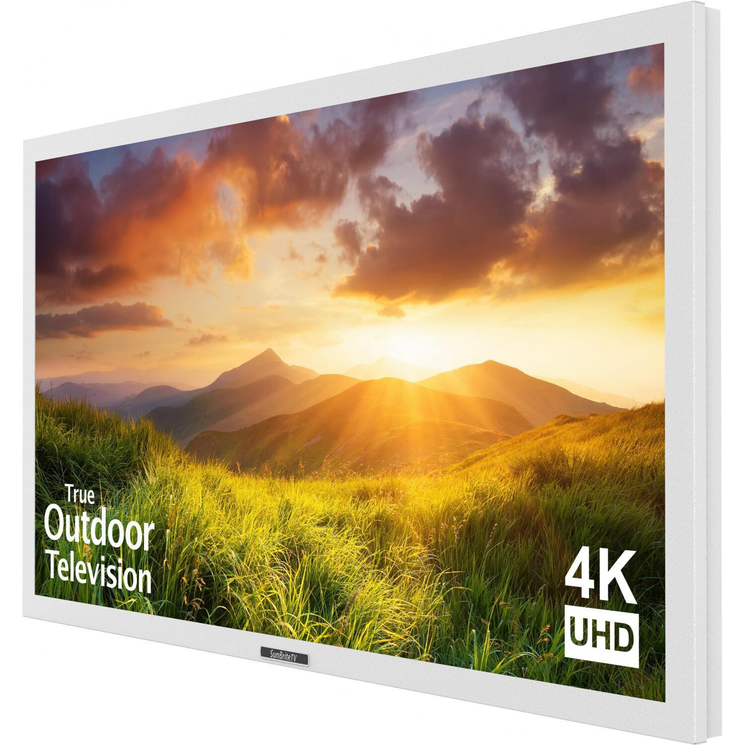 SunBriteTV Signature Series 55-Inch 4K LED Outdoor UHDTV - White - SB-S-55-4K-WH - Angle thumbnail