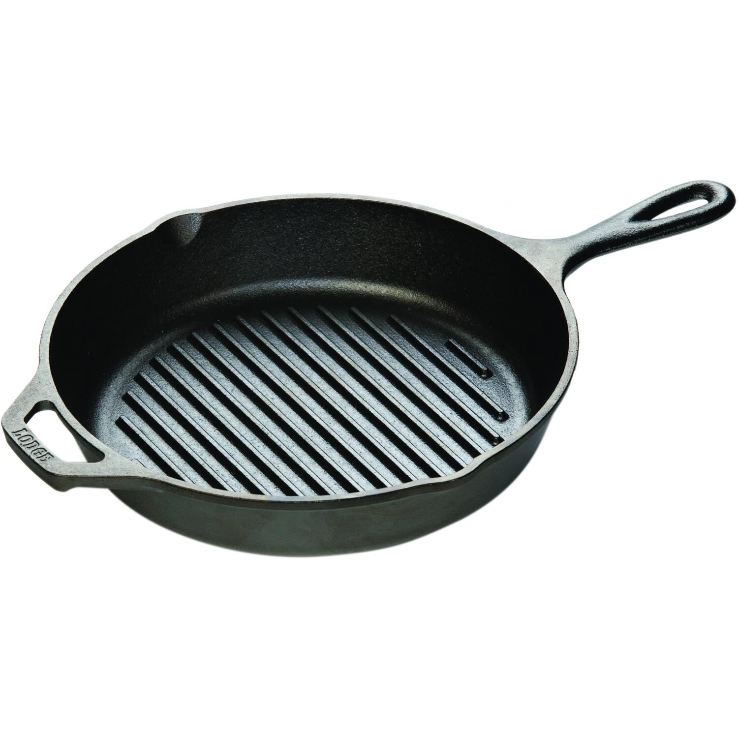 Lodge Logic 10-Inch Seasoned Cast Iron Grill Pan - L8GP3 thumbnail