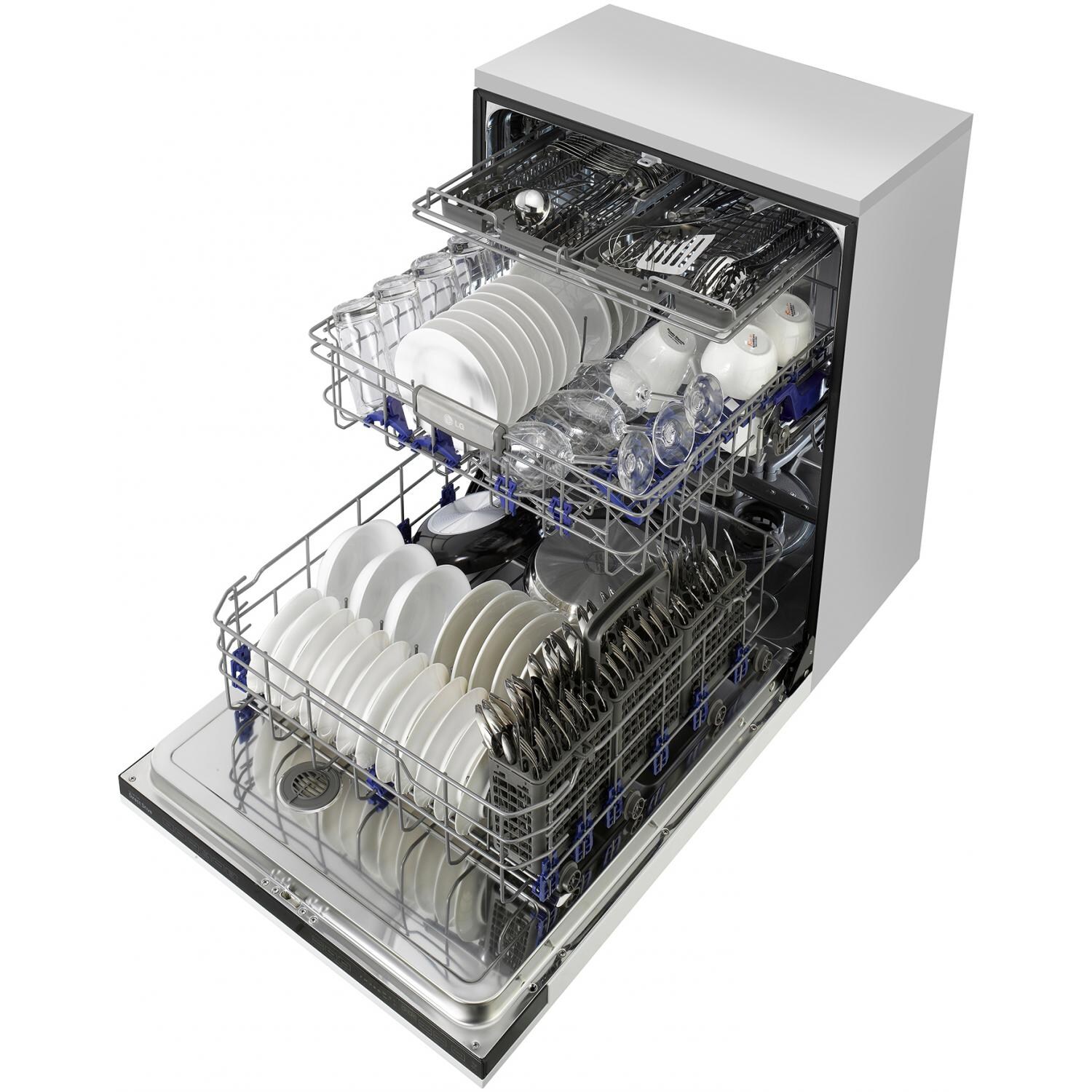 LG LDF7774ST 44-Decibel Built-In 3-Rack DishWasher - Stainless Steel ...