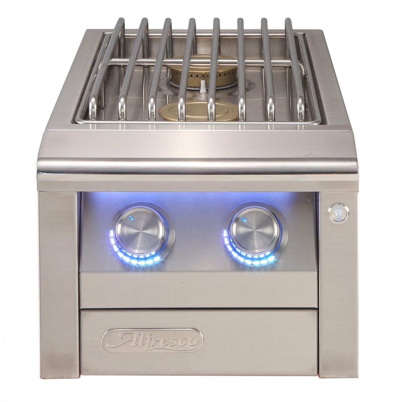 Alfresco Grills AIPGSB-2-NG AIPG Built-In Natural Gas Double Side Burner - Front - White Background thumbnail