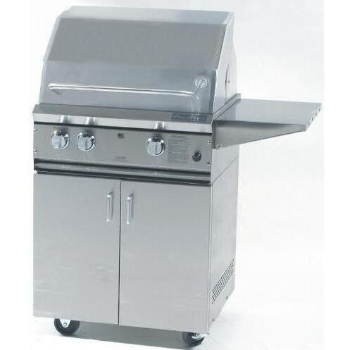 ProFire Professional Series 27-Inch Hybrid Propane Gas Grill With Rotisserie On Cart thumbnail