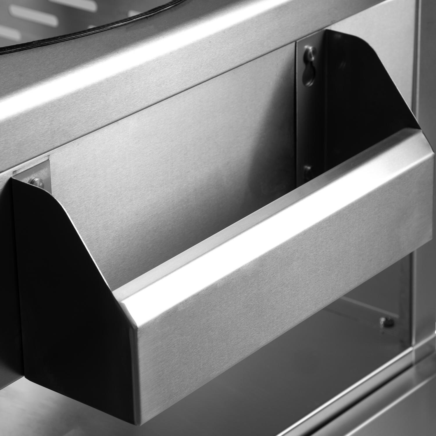 BBQGuys Signature BBQ-KGC-SS Stainless Steel Grill Cart For 18-Inch Kamado Grill - Detail Tray thumbnail