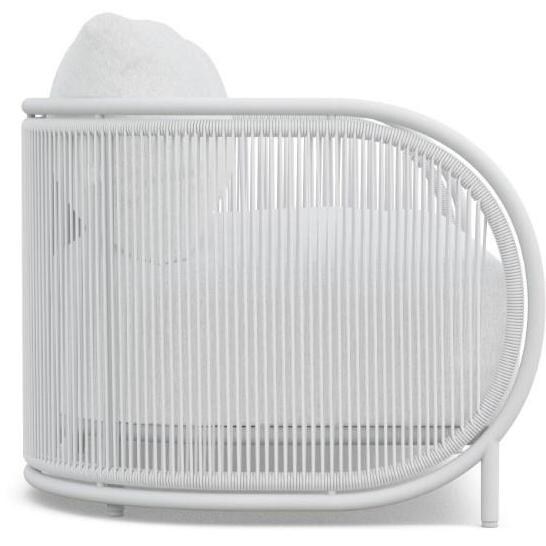 Azzurro Living Kamari Woven Rope Sofa in White Mist/Cloud - Side - White Background thumbnail