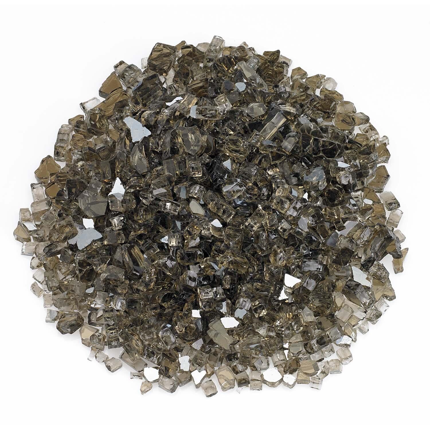 Ebel 1/4 Inch Bronze Reflective Fire Glass By Ebel - 25 Lbs