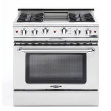 Capital Culinarian 36-Inch 4-Burner Natural Gas Range With Thermo Griddle - CGSR362G2N image