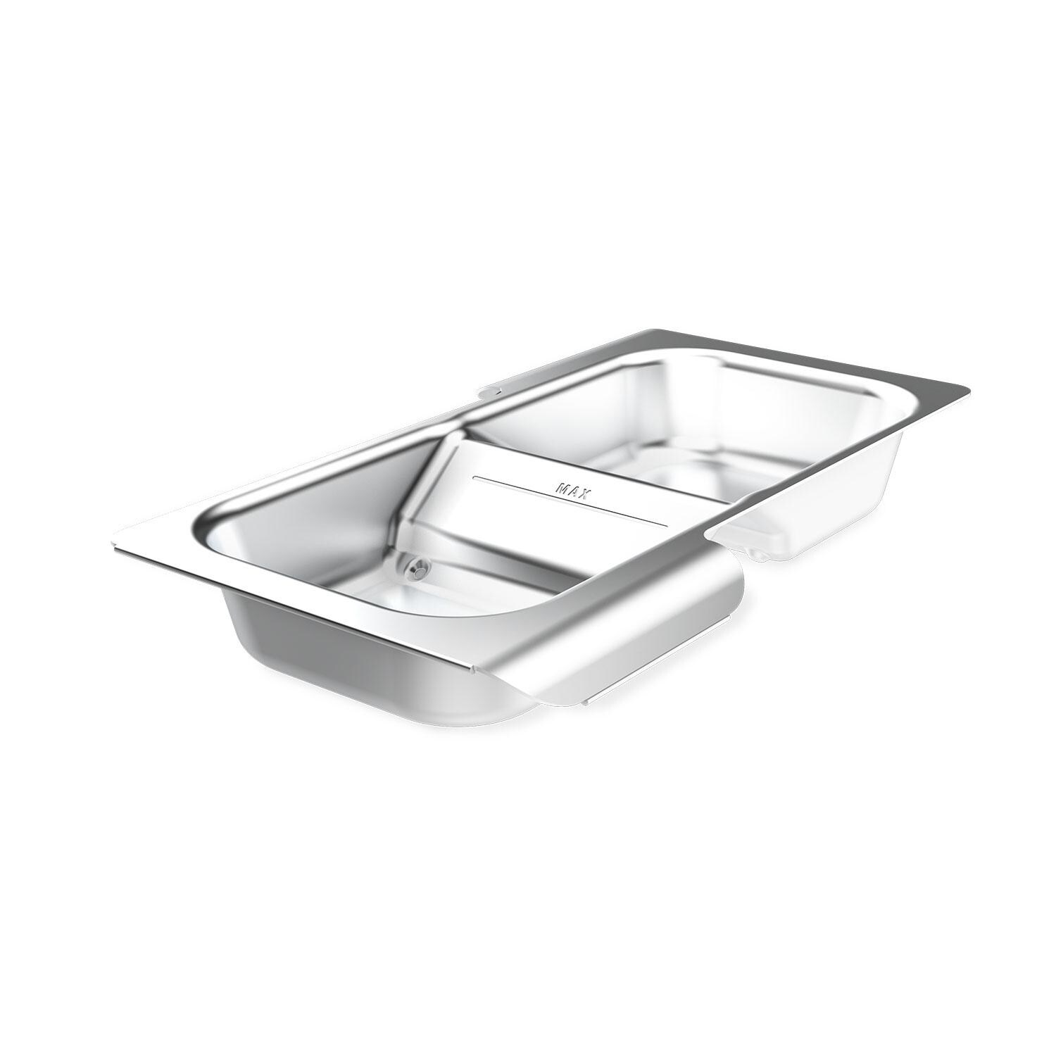 Weber 3400250 Wet Smoke Pan for Searwood 600 & XL 600 - Side View - White Background thumbnail