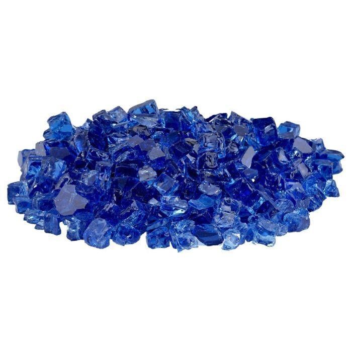 BBQGuys Signature AFF-COBL12-10-J 1/2-in Cobalt Blue Fire Glass - Glass Pile - White Background thumbnail