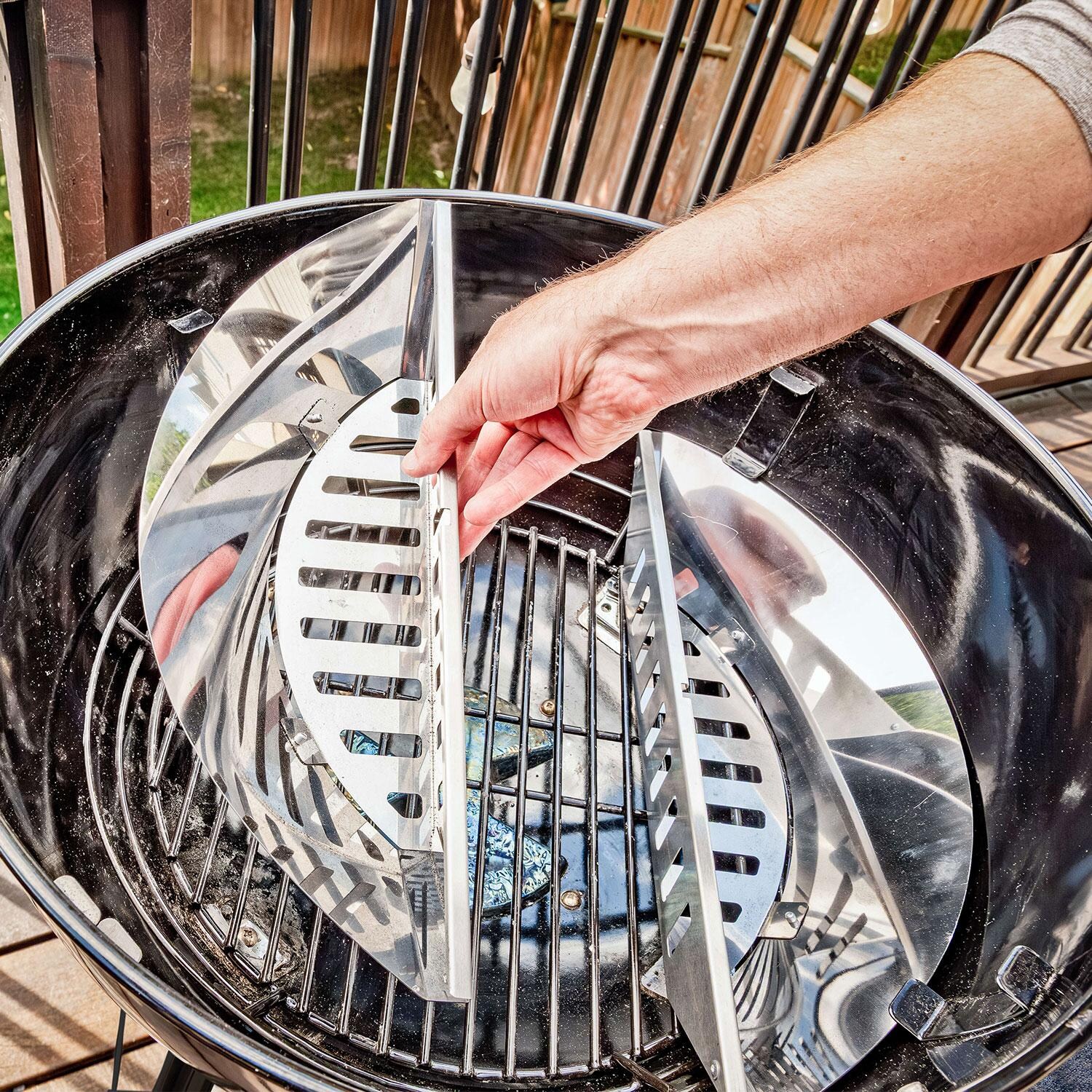 Broil King 13565 2 Pc Stainless Steel Charcoal Basket Set - Lifestyle thumbnail