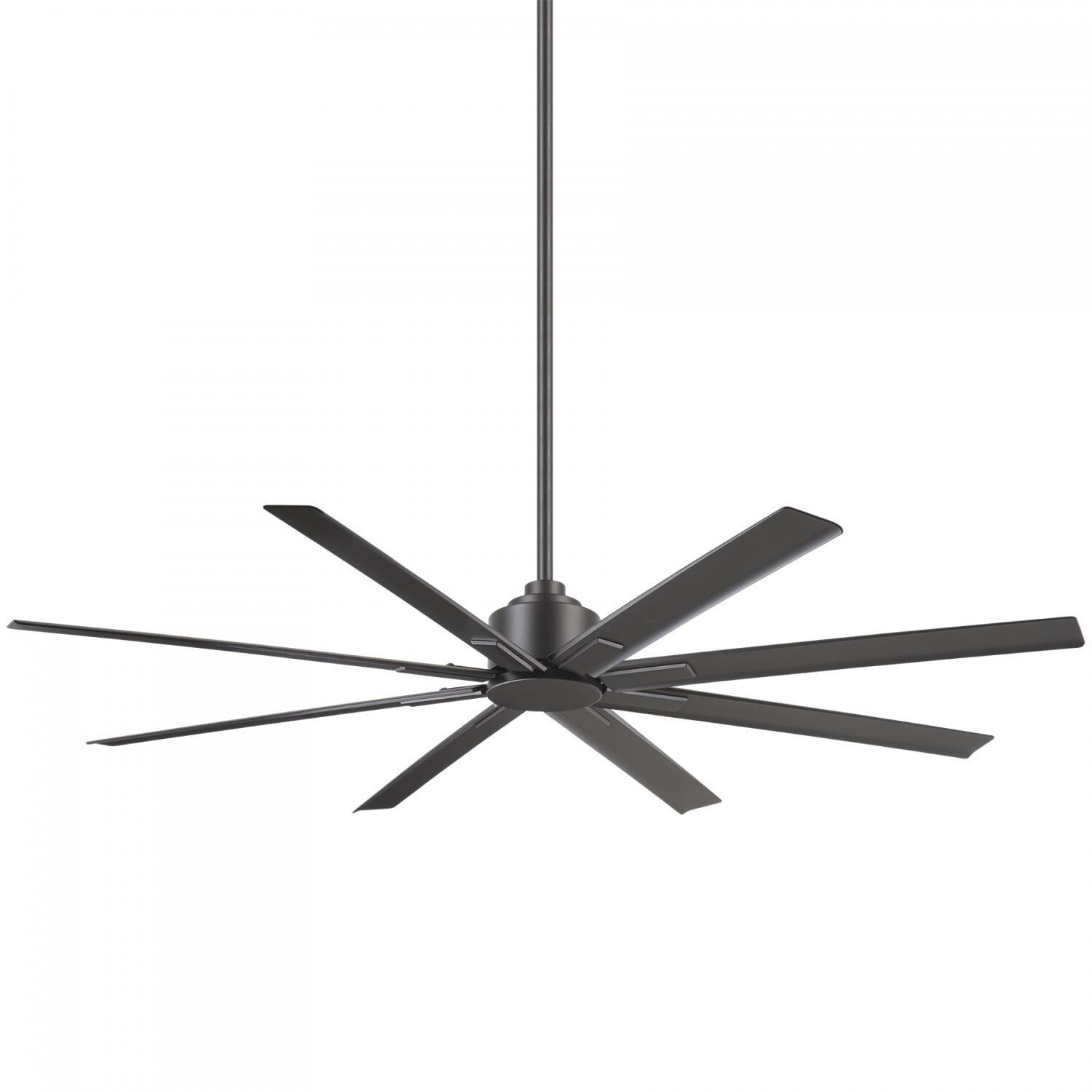 Minka-Aire Xtreme H2O 65-Inch 8-Blade Ceiling Fan in Smoked Iron Finish W/ Smoked Iron Blades - F896-65-SI