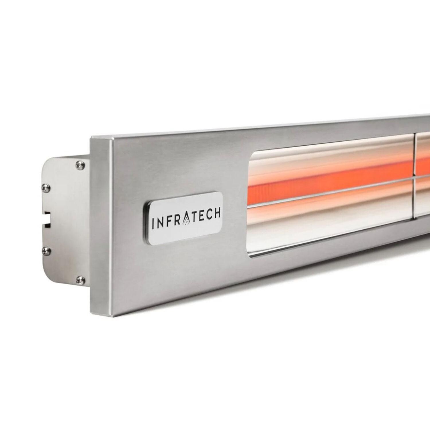 Infratech Slimline Series 63 1/2-Inch 3000W Single Element Electric Infrared Patio Heater - 277V - Silver - Detail thumbnail