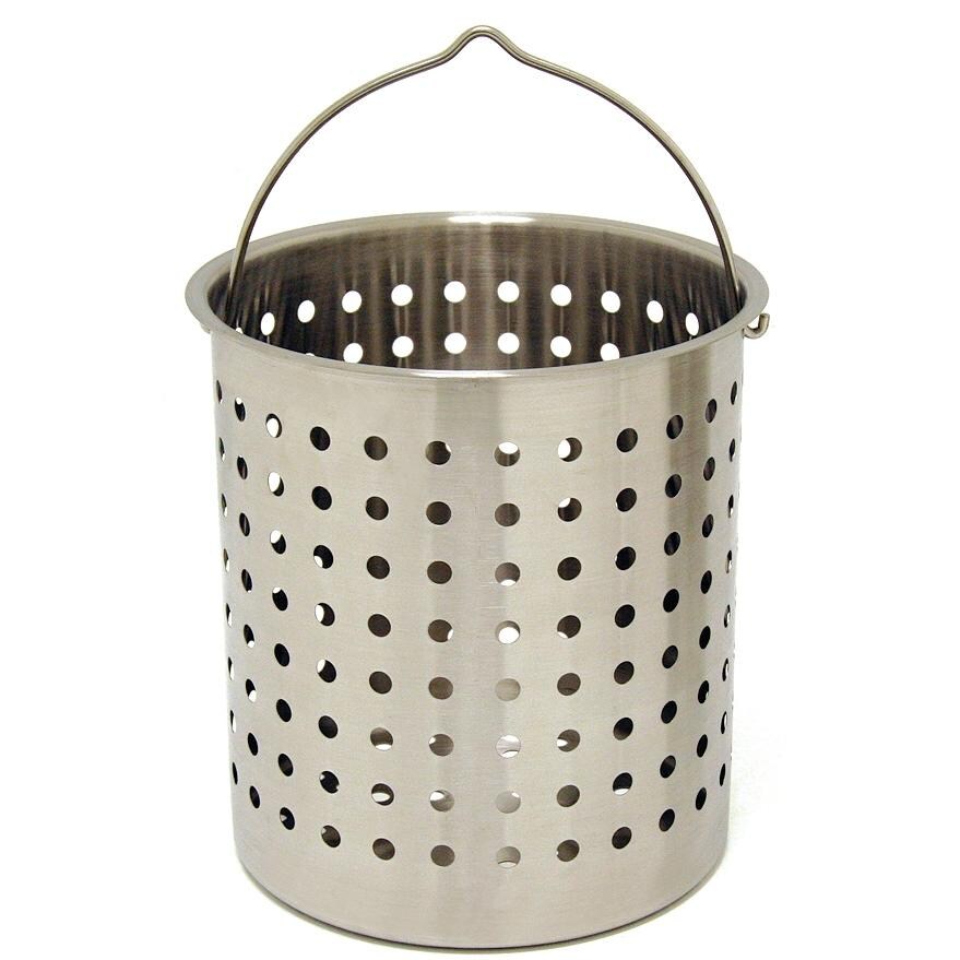 Bayou Classic Baskets 44 Quart Perforated Stainless Steel Fry Basket