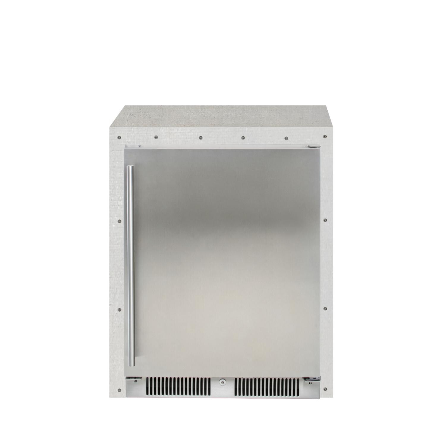 BBQGuys Signature 29-Inch Ready for Finish Outdoor Kitchen Module w/ Blaze 24-Inch Outdoor Rated Refrigerator