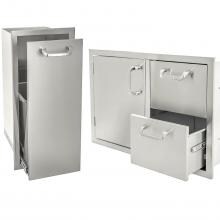 BBQGuys Kingston Series 2-Piece Outdoor Kitchen Storage Package image