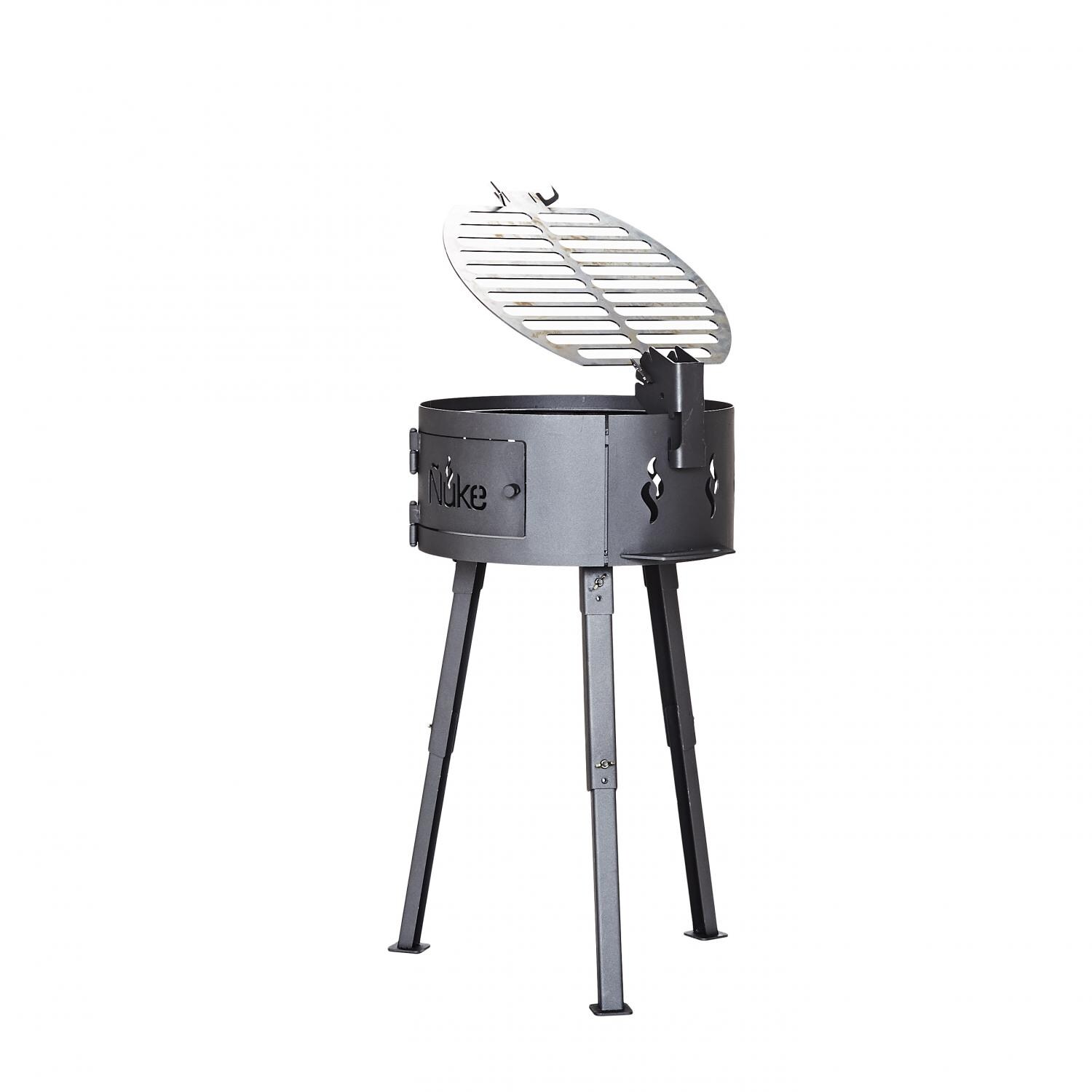 Nuke Malevo 20-Inch Charcoal Grill - Back View- Grid up thumbnail
