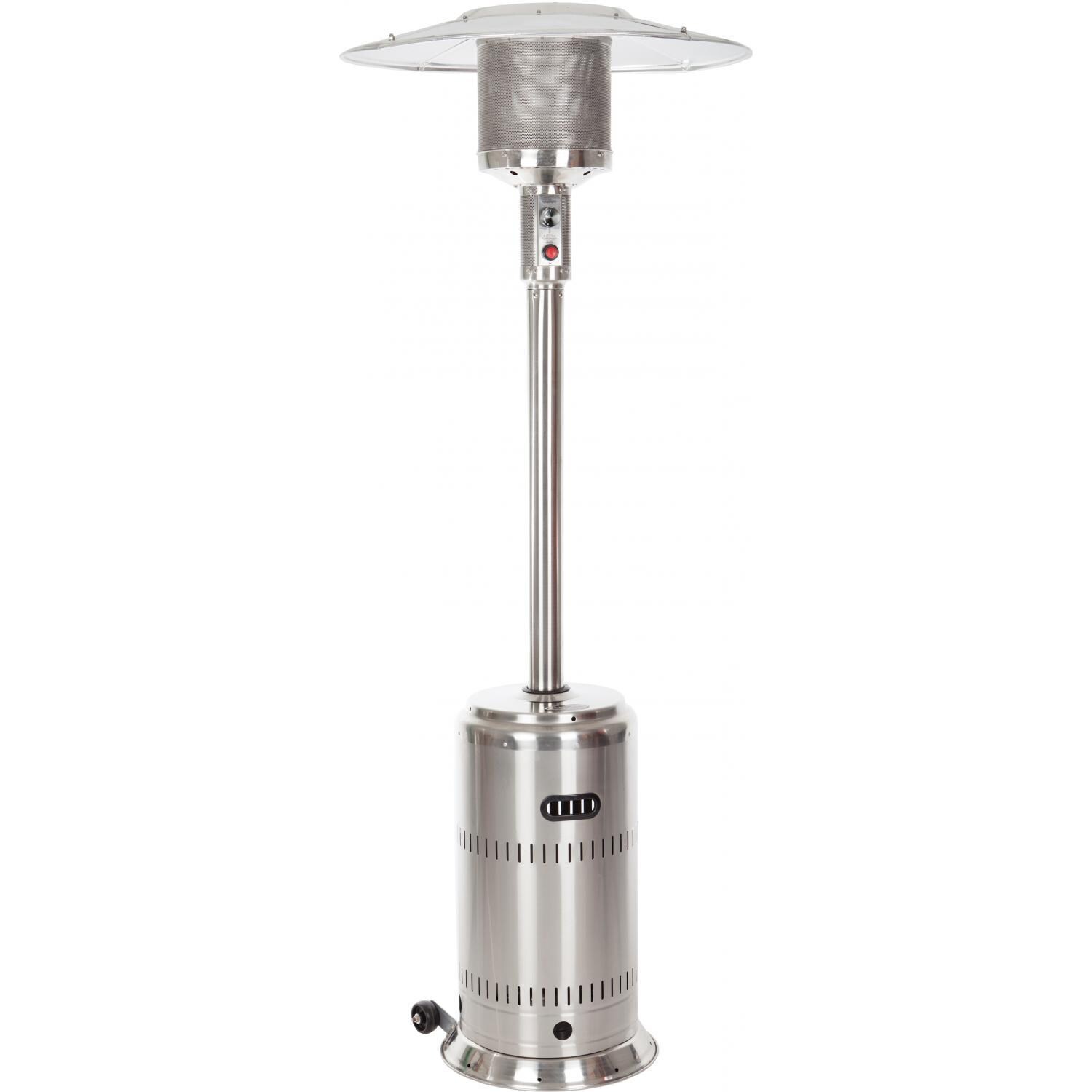 Ultimate Patio Commercial Series 46,000 BTU Propane Gas Patio Heater With Electronic Ignition - Stainless Steel - 1775