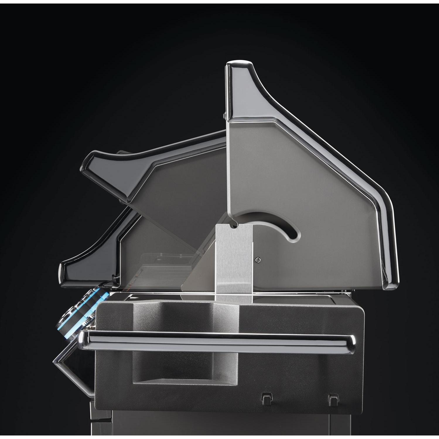 Napoleon PRO500RSIBPSS-3 Prestige PRO 500 Propane Grill with Infrared Rear and Side Burners (2019) - Lift Ease Roll Top Lid - Detail thumbnail