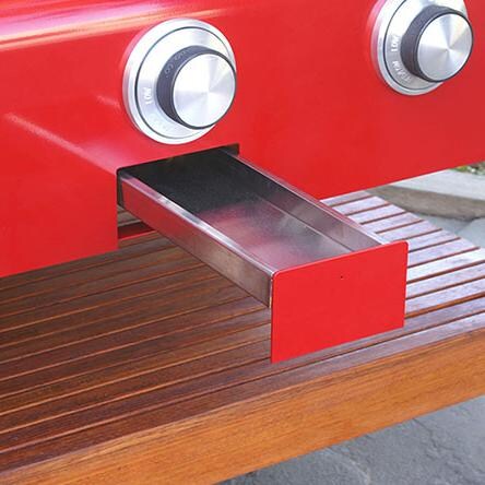 Rockwell By Caliber 60-Inch Freestanding Gas Grill - Grease Tray (Shown on Red Grill) thumbnail