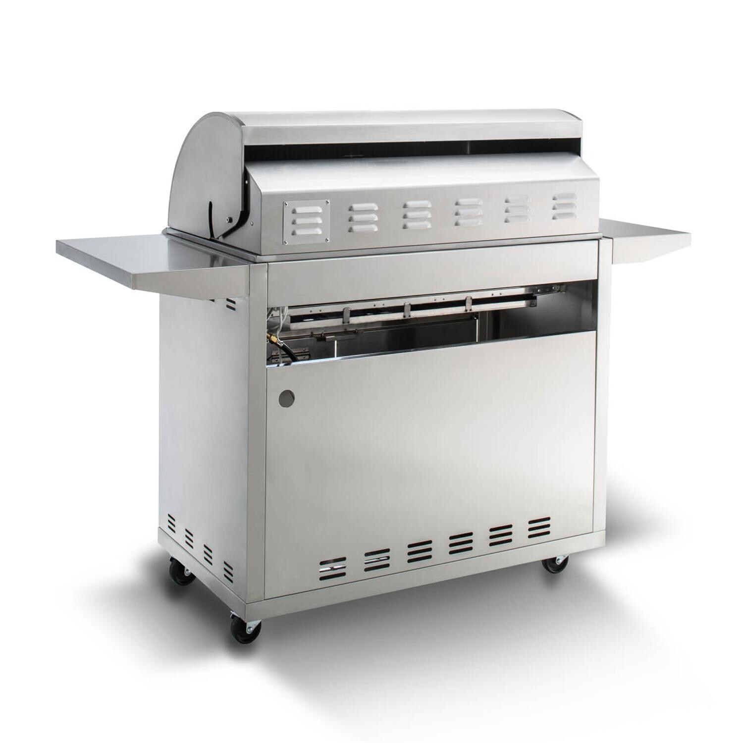 Blaze BLZ-5LTE2-LP Premium LTE 40-Inch 5-Burner Propane Grill w/ Rear Infrared Burner & Grill Lights - Back - White Background thumbnail