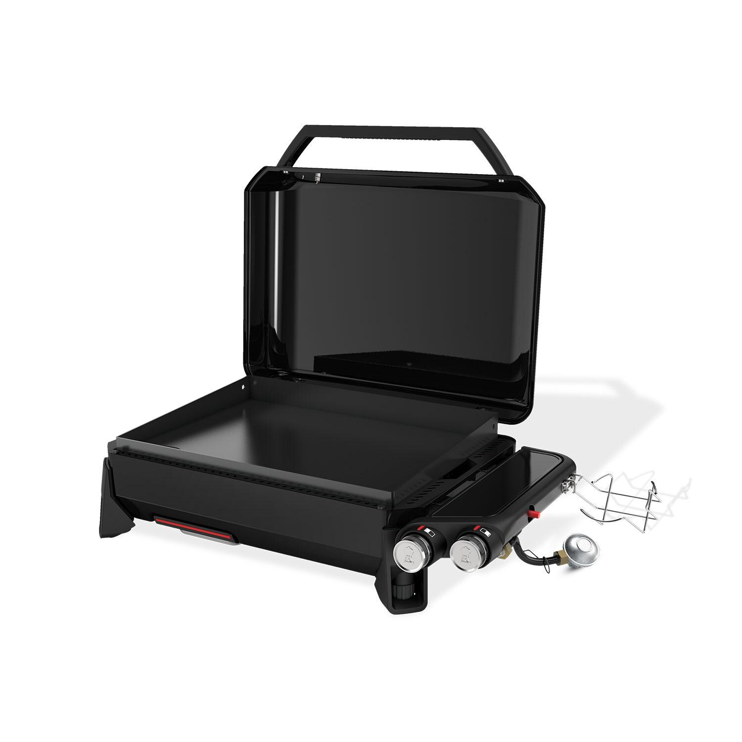 Weber 1500213 Traveler 22-Inch Portable Griddle - Interior Slanted Left - White Background thumbnail