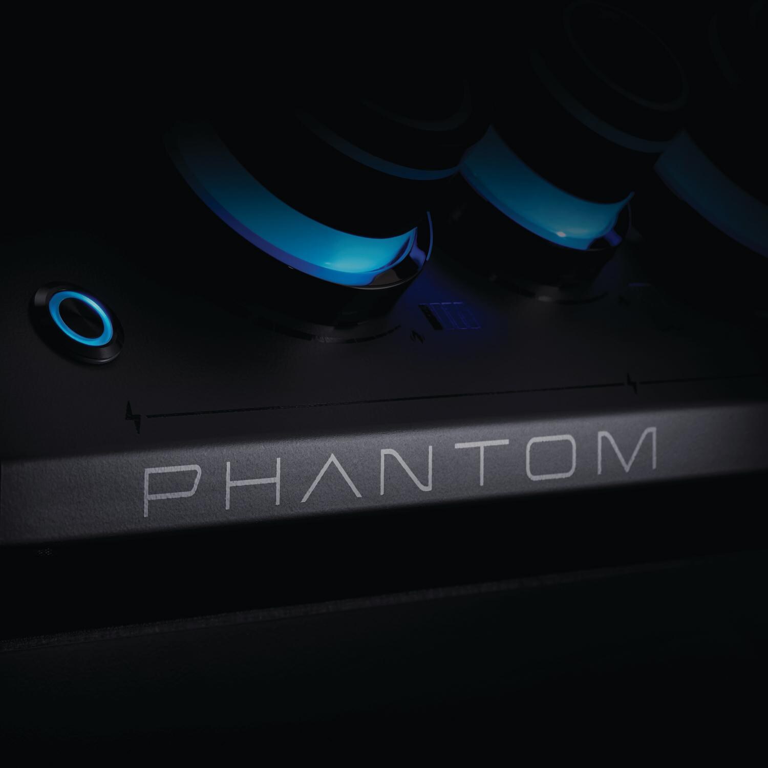 Napoleon P500RSIBPMK-3-PHM Phantom Prestige 500 Propane Gas Grill with Infrared Rear Burner and Infrared Side Burner and Rotisserie Kit - SafetyGlow Night Light Illuminated Controls - Detail thumbnail