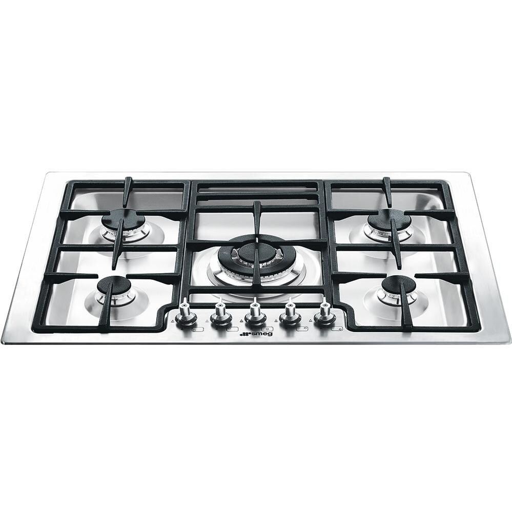 Smeg Classic 30-Inch Drop-In 5-Burner Gas Cooktop - Stainless Steel - PGFU30X
