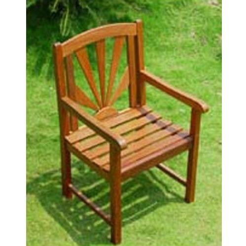 International Caravan Sapporo Wood Patio Dining Chair Set Of 2 BBQGuys