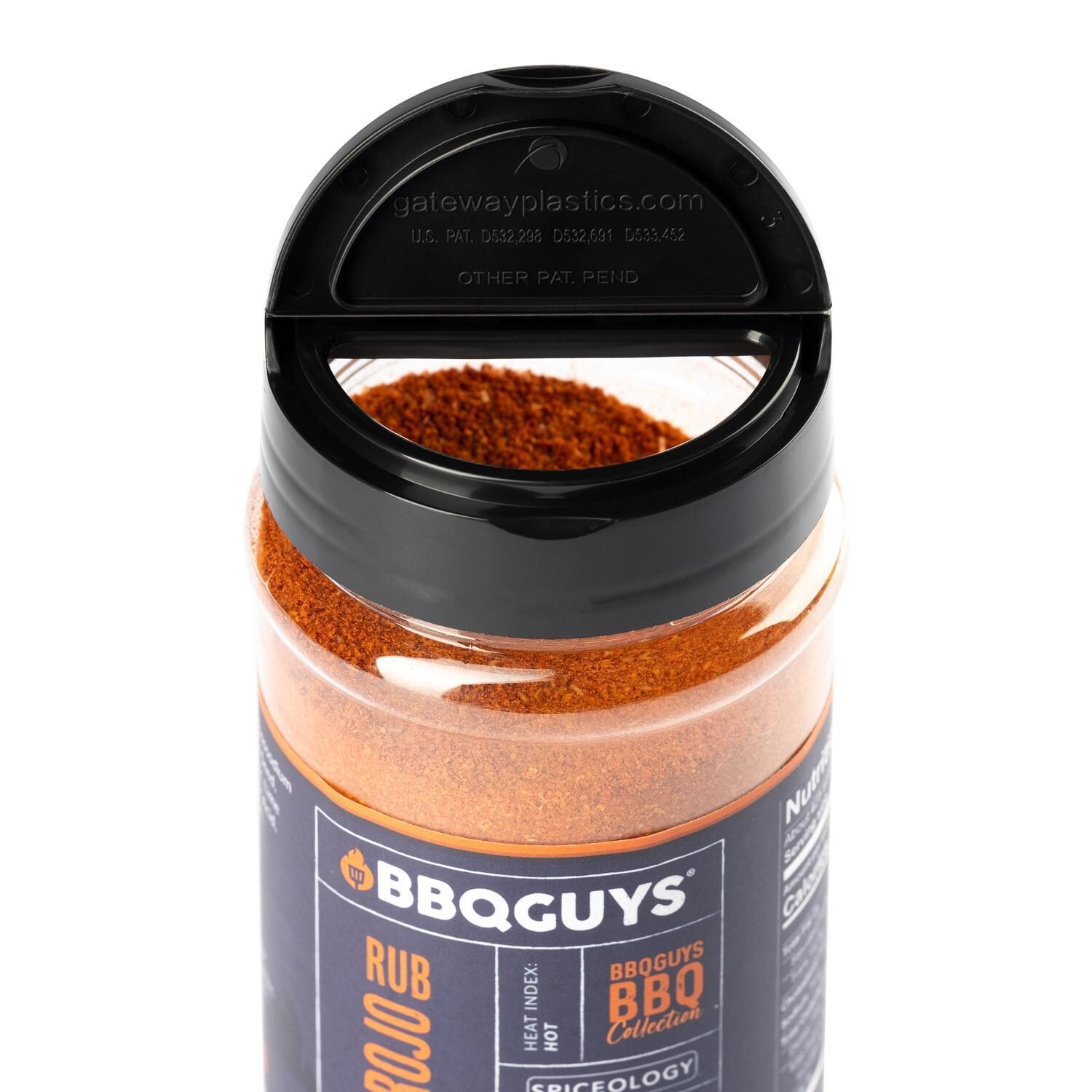 BBQGuys Signature x Spiceology BBQ-RB-YR-16 Yucatan Rojo Rub - 12 Oz. - Flip Top With Large Holes thumbnail