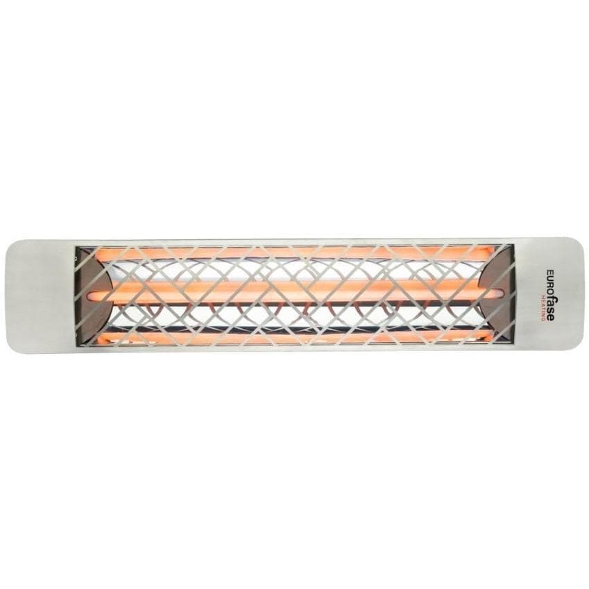 Eurofase Chevron Series 39 Inch 2000 Watt Single Element Marine Grade 480V Electric Patio Heater in Stainless Steel - EF20480S1