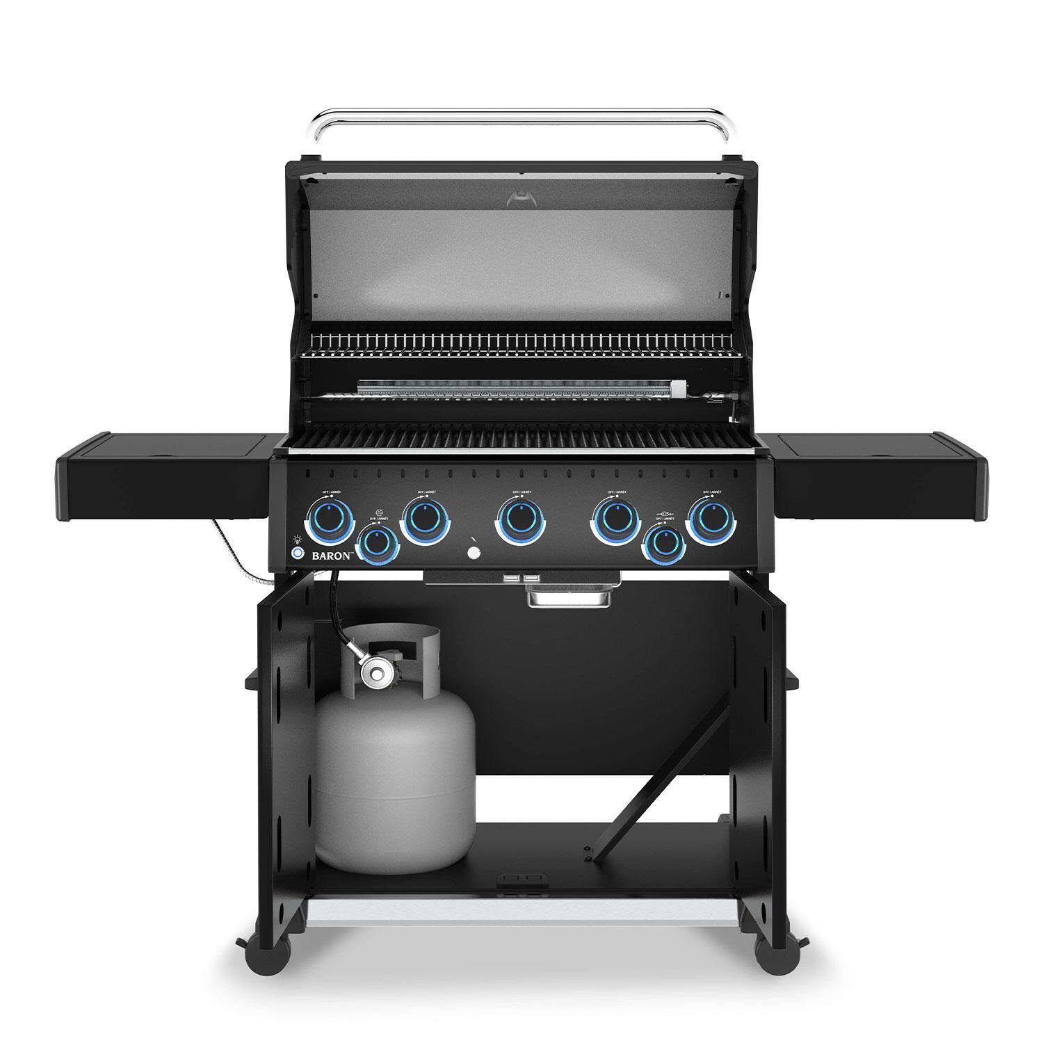 Broil King 675147 Baron 500 Pro Shadow 5 Burner Natural Gas Grill - Interior - White Background thumbnail