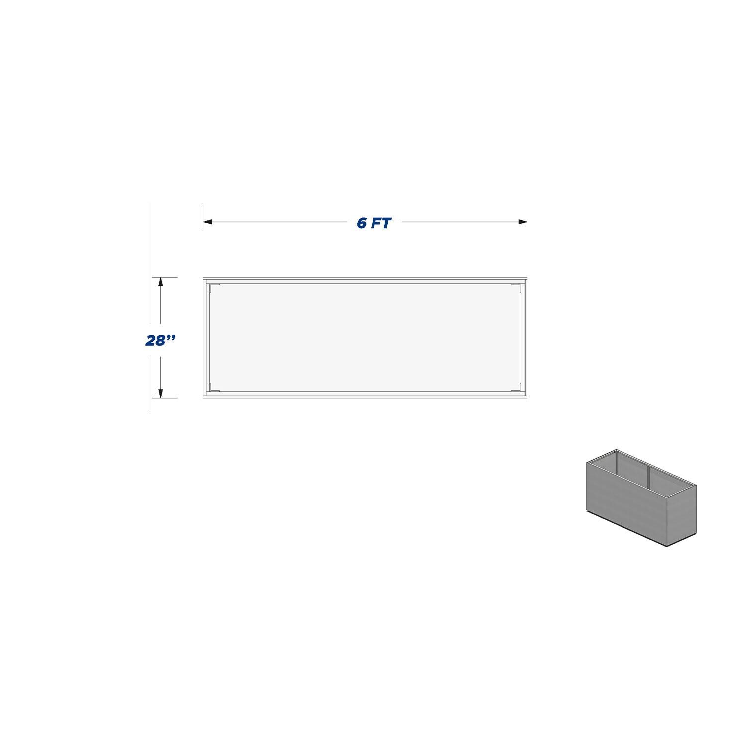 Pro-Fit PRODIY6 DIY PRO 6' Unfinished Island - Dimensions - Diagram thumbnail