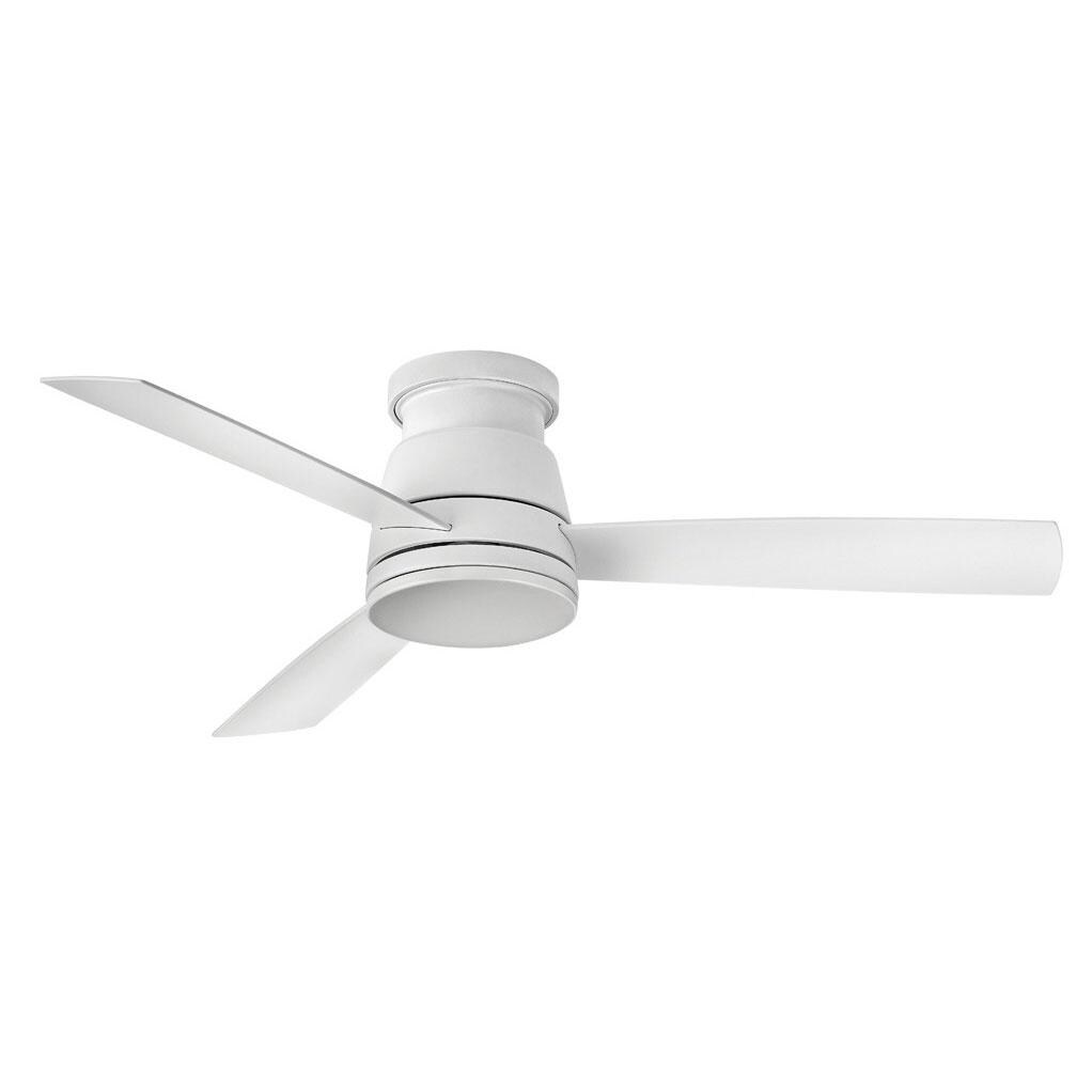 Hinkley Lighting 902752FMW-LWD Trey 52 Inch Ceiling Fan - Matte White - Shown Without Light Kit Installed thumbnail