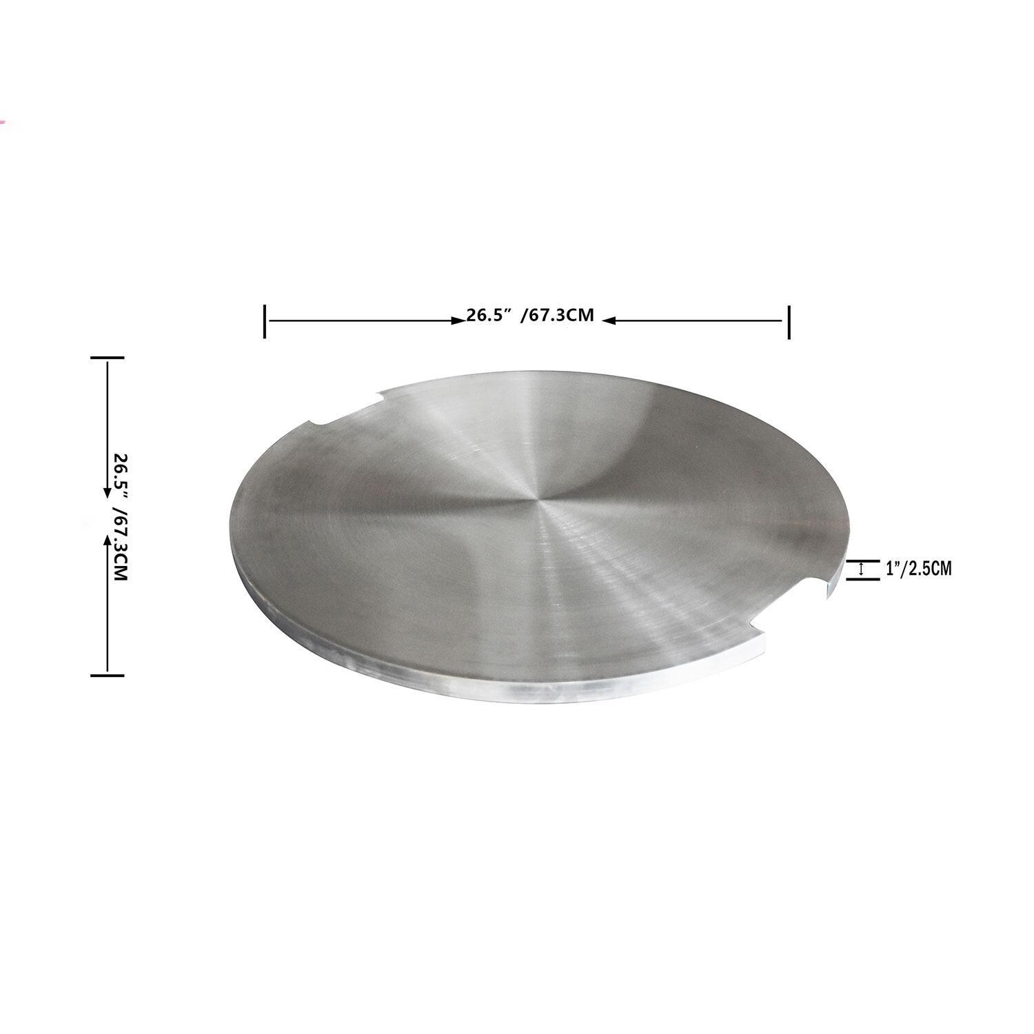 Lakeview Bellawood Stainless Steel Lid - Dimensional thumbnail