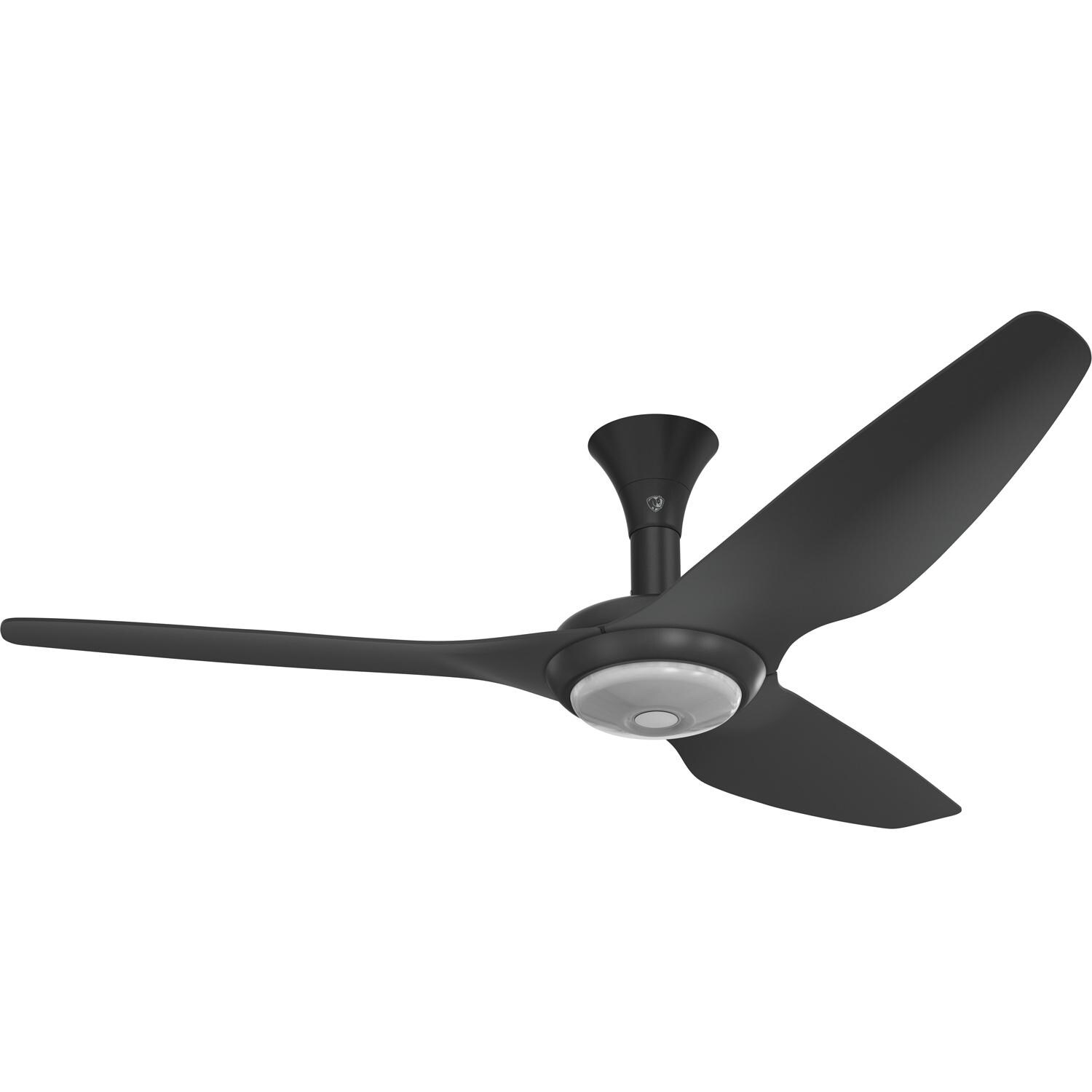 Big Ass Fans 60-Inch Haiku Ceiling Fan Low Profile Mount W/Downlight in Black - MK-HK4-052500A258F258G10S2