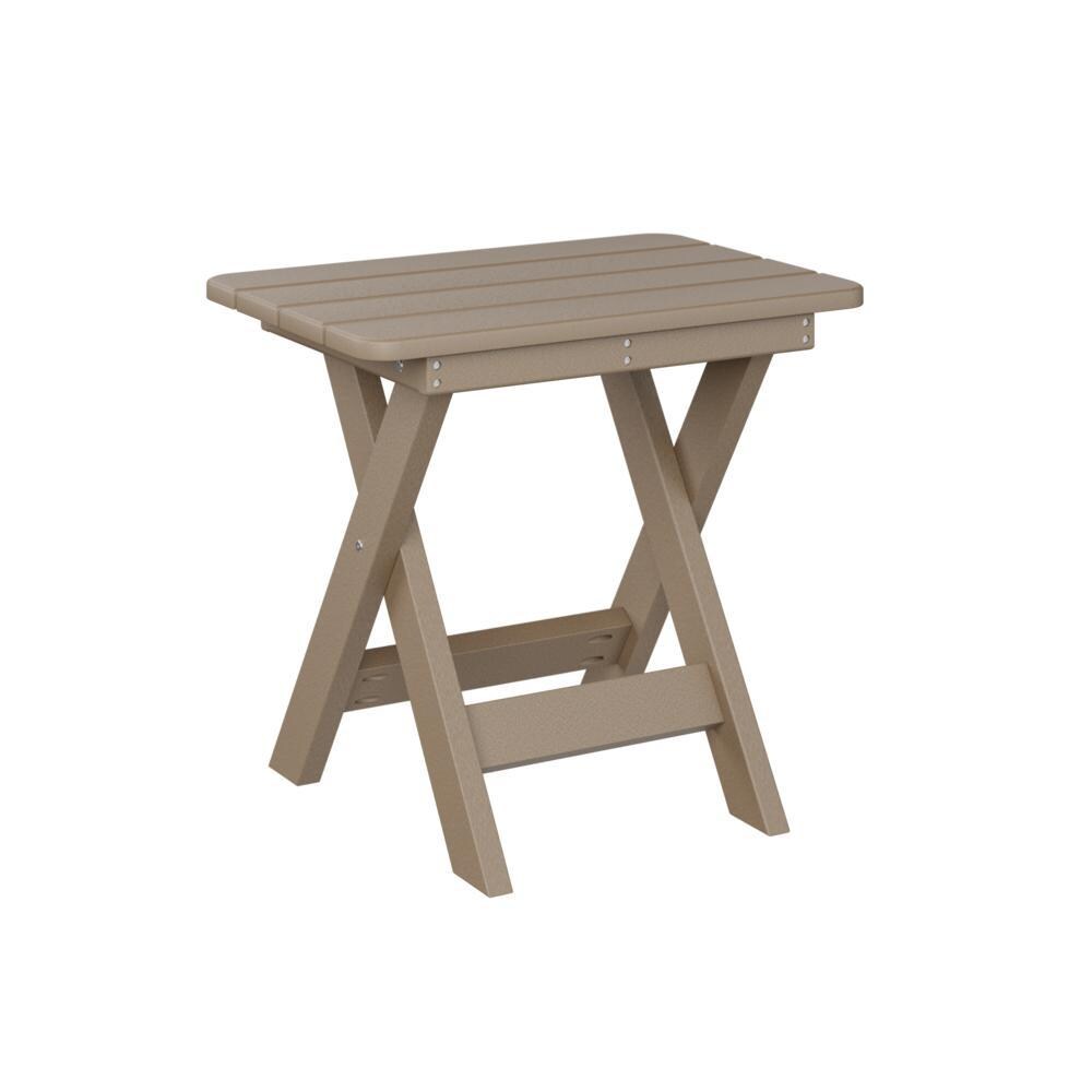Berlin Gardens Folding End Table - Weatherwood thumbnail