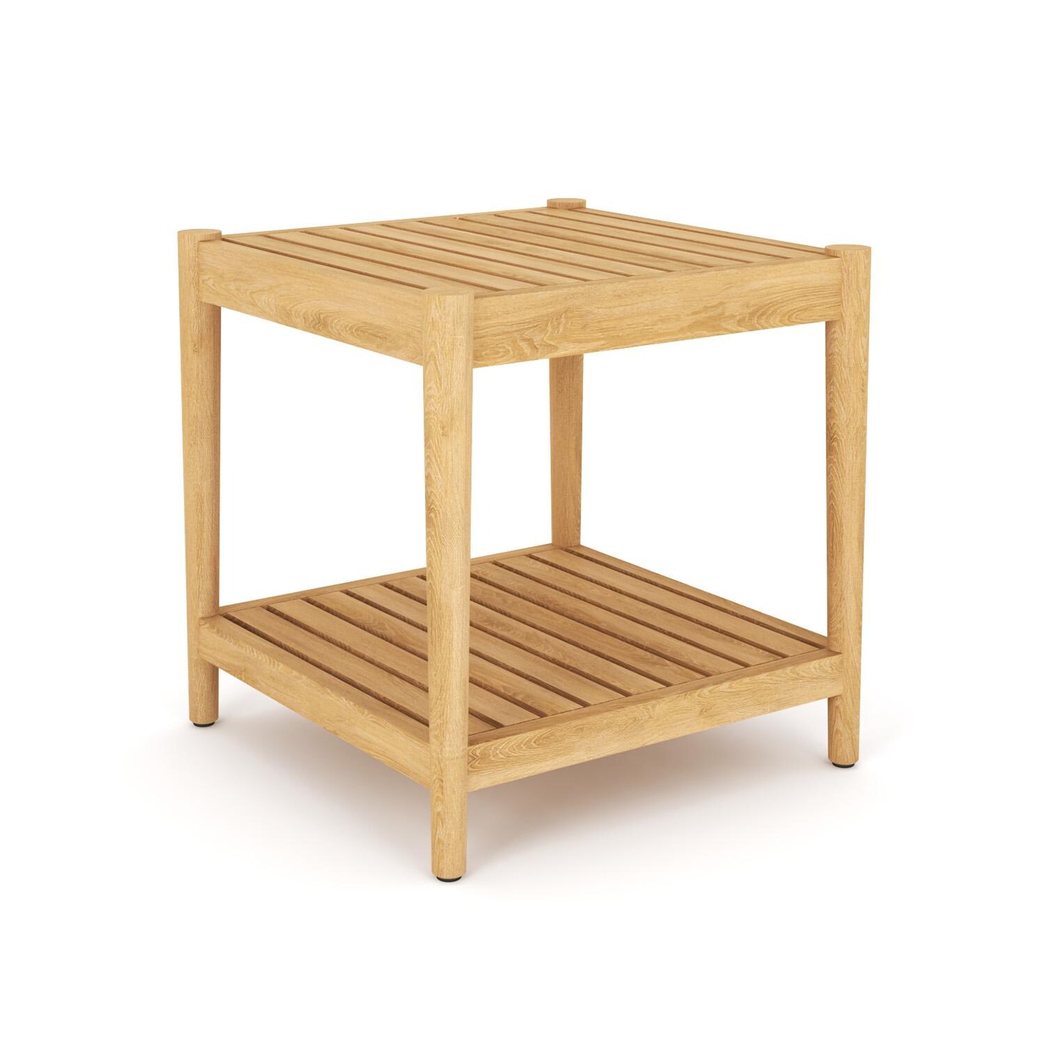 San Lucas Teak Side Table in Natural Wood by Royal Teak Collection