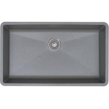 Blanco Precis Super 32 X 19 Silgranit II Single Bowl Undermount Sink - Metallic Gray - 440148 image